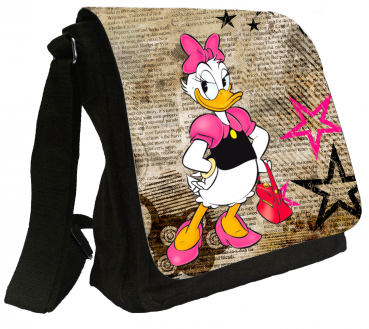 Schultertasche Daisy Duck Damentasche Tasche Umhängetasche #441